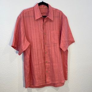Tommy Bahama Men’s 100% Linen Short-Sleeve Shirt, Size L